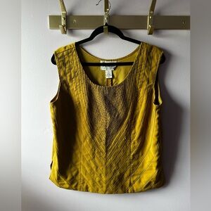 Princess Precious Collection Yellow Mustard Sleeveless Top Size 14